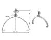 PV 15a podpěra upevnění vodiče hromosvodu na hřebenáč střechy, 190-220mm, provedení FeZn