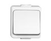 Vypínač JANTAR č.1. jednopólový VP-1 krytí IP44 bílá barva GXNP001