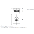 Zoni® zásuvka jednonásobná s clonkami a ochranou před přepětím 6699T-A06657 244 greige ABB