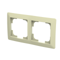 Zoni® rámeček dvojnásobný pro vodorovnou i svislou montáž 3901T-A00020 143 olivová/bílá ABB