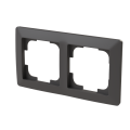 Zoni® rámeček dvojnásobný pro vodorovnou i svislou montáž 3901T-A00020 237 matná černá ABB