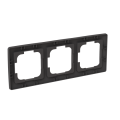 Zoni® rámeček trojnásobný pro vodorovnou i svislou montáž 3901T-A00030 237 matná černá ABB