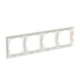 Zoni® rámeček čtyřnásobný pro vodorovnou i svislou montáž 3901T-A00040 142 pudrová/bílá ABB