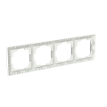 Zoni® rámeček čtyřnásobný pro vodorovnou i svislou montáž 3901T-A00040 144 greige/bílá ABB