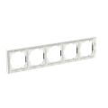 Zoni® rámeček pětinásobný pro vodorovnou i svislou montáž 3901T-A00050 137 matná černá/bílá ABB