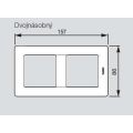 Valena LIFE rámeček dvojnásobný béžový vodorovný i svislý Legrand 754042