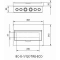 Rozvodnice  12-modulů na omítku IP40 Eaton BC-O-1/12-ECO plastová průhledné dveře