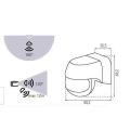 Čidlo pohybu 180° SENSOR 90 B černé nástěnné max 800W vhodné pro LED svítidla GXSE008