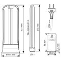Dezinfekční lampa UVC-PROTECT 36W s dálkovým ovladačem ML-435.001.57.0 McLED germicidní