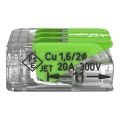Svorka krabicová 3x4mm2 COMPACT max.85°C 221-423 páčková zelená WAGO
