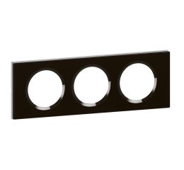 céliane rámeček 3-násobný sklo černé typ 69303 legrand