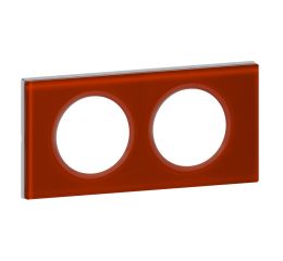 céliane rámeček 2-násobný sklo červené typ 69472 legrand