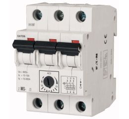 Z-MS-10/3 (6,3A - 10A) motorový spouštěč 3pólový, jističový typ