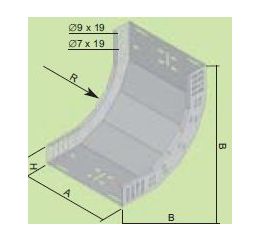 Koleno kab.žlabu 500/100 vnitř