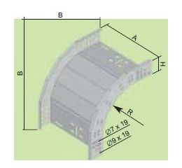 Koleno kab.žlabu 500/100vnější
