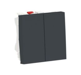 Unica NU321354 Přepínač dvojitý střídavý řazení č.6+6, Antracit, Schneider Electric