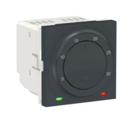 Unica NU350154 Termostat prostorový otočný 2M, Antracit, Schneider Electric