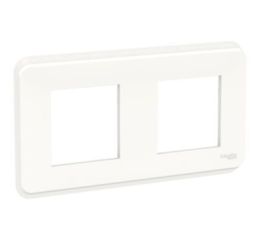 Unica Pro NU400420 Krycí rámeček dvojnásobný, bílý antibakteriální, Schneider Electric