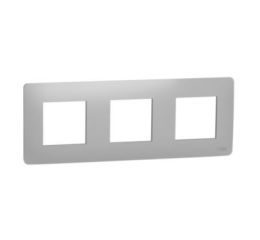 Unica Studio NU200630 Rámeček trojnásobný, aluminium, Schneider Electric