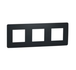 Unica Studio NU200654 Rámeček trojnásobný, antracit, Schneider Electric