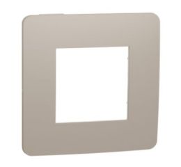 Unica Studio Color NU280226 Rámeček jednonásobný, taupe/bílý, Schneider Electric