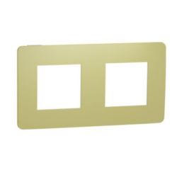 Unica Studio Color NU280411 Rámeček dvojnásobný, světle zelený/bílý, Schneider Electric