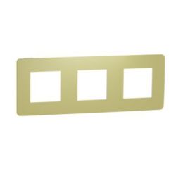 Unica Studio Color NU280611 Rámeček trojnásobný, světle zelený/bílý, Schneider Electric