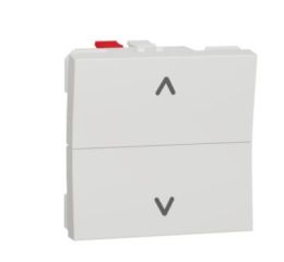 Unica NU320718 Žaluziový tlačítkový ovládač č.1/0+1/0 6A, bílý, Schneider Electric