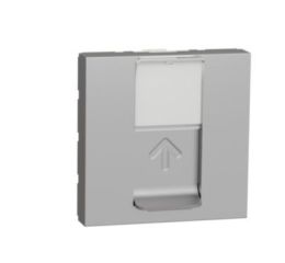 Unica NU341130 Zásuvka datová 1xRJ45 Kat.5e UTP, Aluminium, Schneider Electric