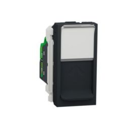 Unica NU341454 Zásuvka datová 1xRJ45 Kat.6 UTP, 1-modul, Antracit, Schneider Electric
