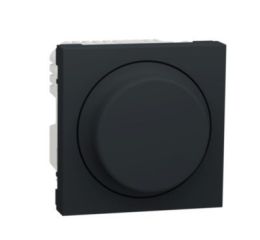 Unica NU351454 Stmívač otočný univerzální LED 5-200W, antracit, Schneider Electric