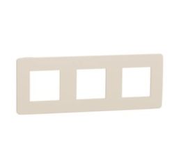 Unica Studio Color NU280644 Rámeček trojnásobný, béžový/béžový, Schneider Electric