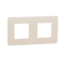 Unica Studio NU200444 Rámeček dvojnásobný, béžový, Schneider Electric