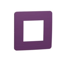 Unica Studio Color NU280214 Rámeček jednonásobný, plum/bílý, Schneider Electric