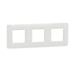 Unica Studio Outline NU230618 Rámeček trojnásobný, bílý, Schneider Electric