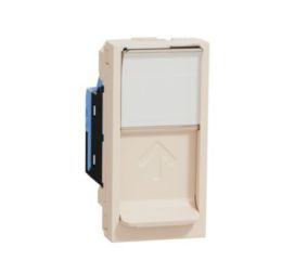 Unica NU341044 Zásuvka datová 1xRJ45 Kat.5e UTP, 1-modul, béžová, Schnedier Eletric