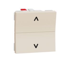 Unica NU320744 Žaluziový tlačítkový ovládač č.1/0+1/0 6A, béžové, Schneider Electric