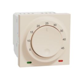 Unica NU350144 Termostat prostorový otočný 2M, Béžový, Schneider Electric
