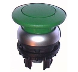 M22-DRP-G tlačítko hřibové s aretací zelené