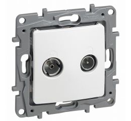 Niloé zásuvka TV-RD hvězdicová bílá 664760 Legrand