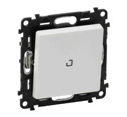 Valena LIFE tlačítko s přepínacím kontaktem a podsvětlením NO-NC bílé Legrand 752112