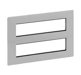 Valena LIFE rámeček 2x8 modulů s montážní deskou hliník Legrand 752346