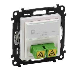 Valena LIFE zásuvka optická bílá FTTH/PON 2xSC/APC typ 753130 legrand