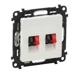 Valena LIFE zásuvka reproduktorová dvojitá bílá typ 753178 legrand