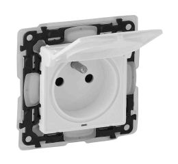 Valena LIFE zásuvka 230V IP44 bílá s dětskou ochranou Legrand 753179