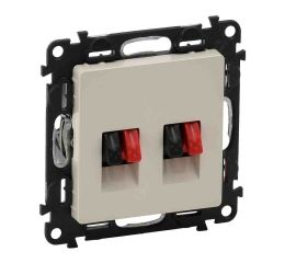 Valena LIFE zásuvka reproduktorová dvojitá béžová typ 753278 legrand