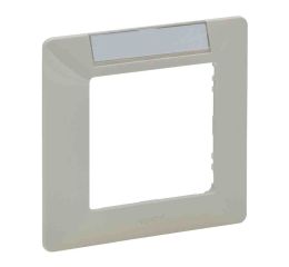 Valena LIFE rámeček jednonásobný béžový s držákem štítků vodorovný Legrand 754051