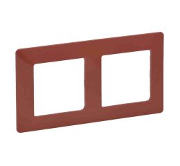 Valena LIFE rámeček dvojnásobný cihlová vodorovný i svislý Legrand 754072