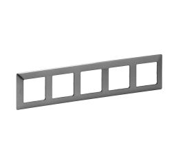 Valena LIFE rámeček pětinásobný nerez vodorovný i svislý Legrand 754155