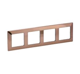 Valena LIFE rámeček čtyřnásobný měď vodorovný i svislý Legrand 754164